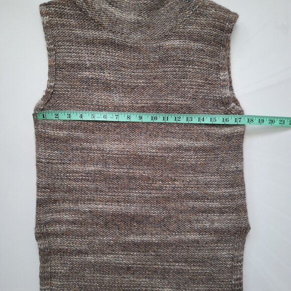 Massimo Dutti Wool Blend Sleeveless Knit Sweater Tunic - Picture 6 of 8